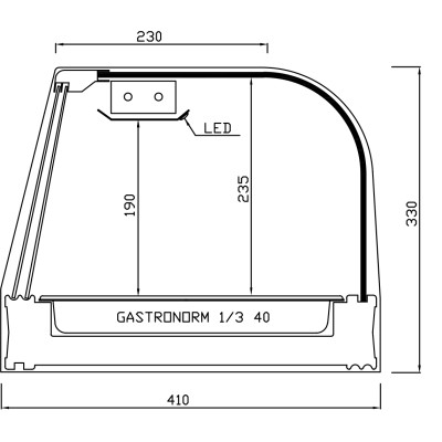 SUSHI CHILLED DISPLAY CASE SUC