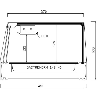 VITRINE RÉFRIGÉRÉE SUSHI SU (Bacs)