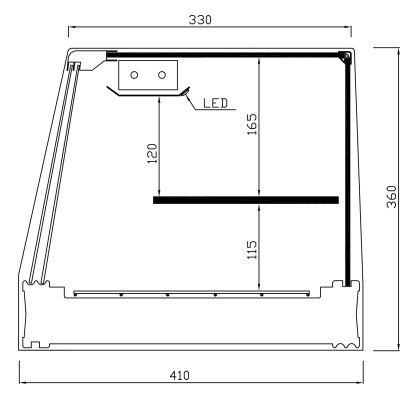 SUSHI CHILLED DISPLAY CASE SHS-EGR (GRILLS)