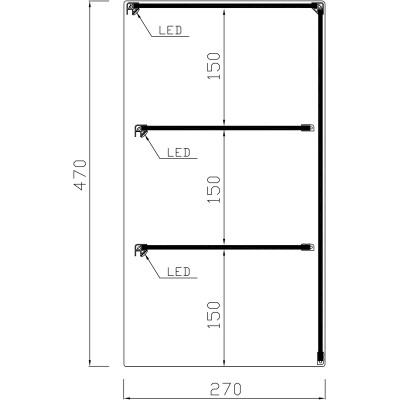 VITRINES NEUTRES VRL-2E