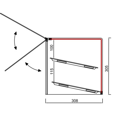 NEUTRAL DISPLAY CABINETS VGN 1/2