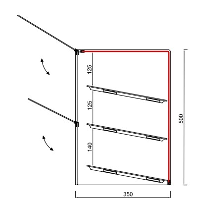 VITRINES NEUTRES VE2GN 1/1