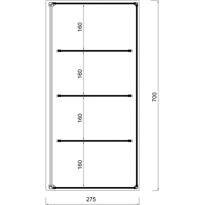NEUTRAL DISPLAY CABINETS HIDRA-3
