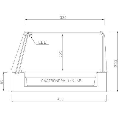 MELAMINE TRAYS CHILLED DISPLAY CABINET MB