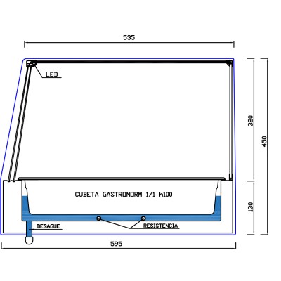HEATED DISPLAY CASES FOR TAKEOUT MEALS CAL11