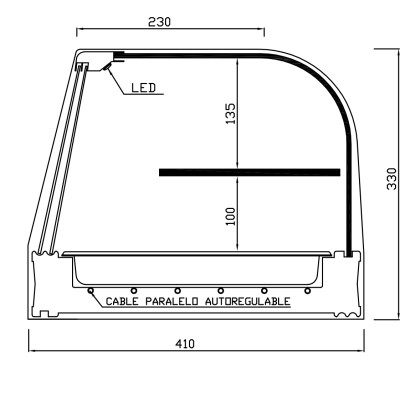 HEATED DISPLAY CABINET SC-E