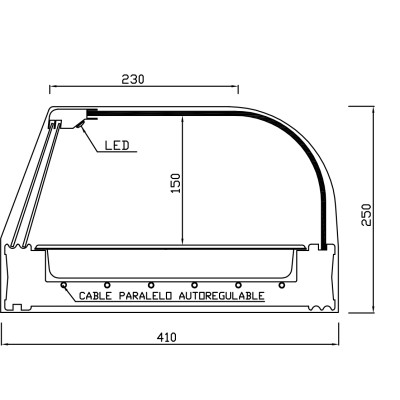 HEATED DISPLAY CABINET SC