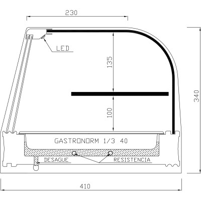 HEATED DISPLAY CABINET CA-E