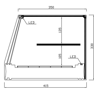 CHILLED DISPLAY CASE T-E (Grills)