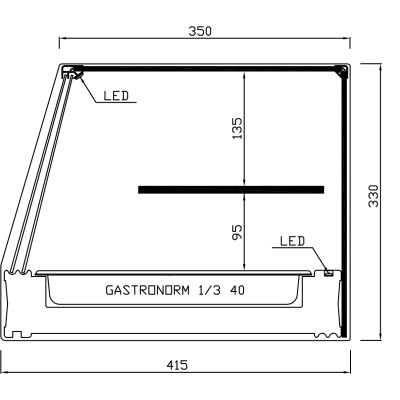 CHILLED DISPLAY CASE T-E