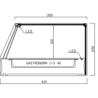 CHILLED DISPLAY CASE T