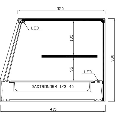 CHILLED DISPLAY CASE RCT-E (Trays)