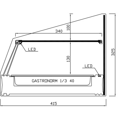 CHILLED DISPLAY CASE RCT-A (Trays)