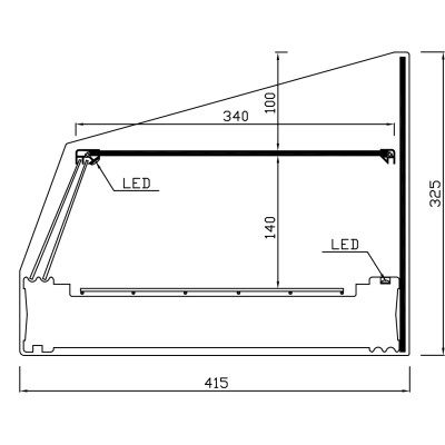 CHILLED DISPLAY CASE RCT-A