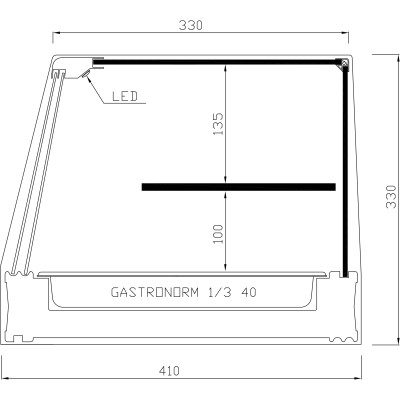 CHILLED DISPLAY CASE R iE (Trays)