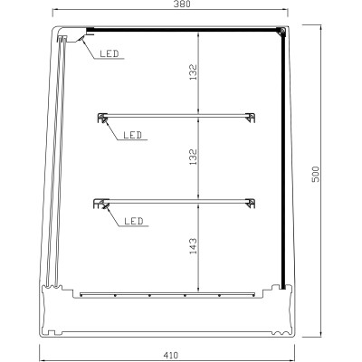 CHILLED DISPLAY CASE FR-ER2 (GRILLS)