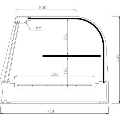 CHILLED DISPLAY CASE FR-E (Grills)