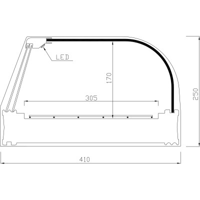 CHILLED DISPLAY CASE FR (Grills)