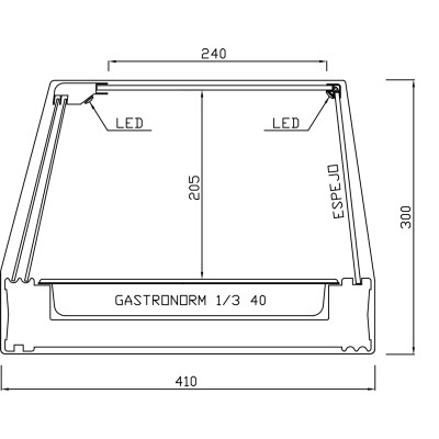 CHILLED DISPLAY CASE CTB (Trays)