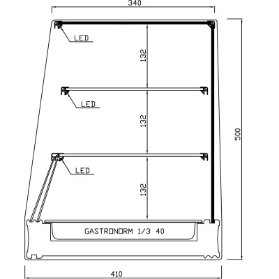 CHILLED DISPLAY CASE A2BF (Trays)