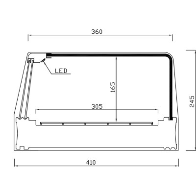 CHILLED DISPLAY CASE 20R-F150