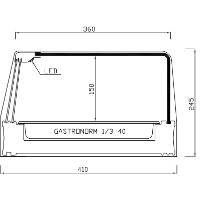 CHILLED DISPLAY CASE 20-GR
