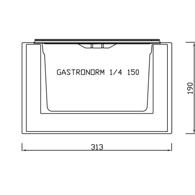 CHILLED DISPLAY CABINETS FOR INGREDIENTS ING 1/4