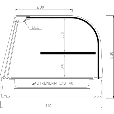 VITRINE RÉFRIGÉRÉE FR iE (Bacs)