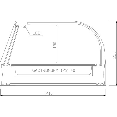VITRINE RÉFRIGÉRÉE FR i (Bacs)