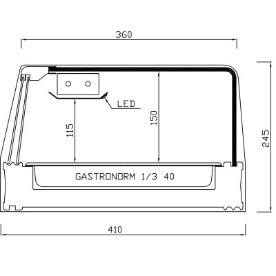 VITRINE RÉFRIGÉRÉE SUSHI SHS-GR