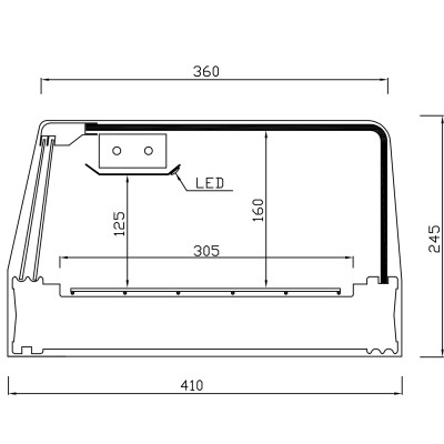 CHILLED SUSHI DISPLAY CASE SHS-GR (Grills)