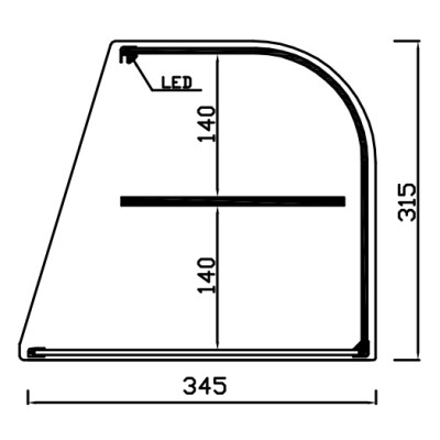 NEUTRAL DISPLAY CABINETS INOX VCL