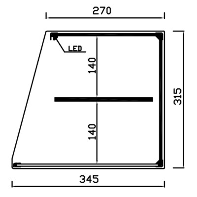 NEUTRAL DISPLAY CABINETS INOX VRL