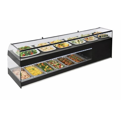 VITRINE DOUBLE RÉFRIGÉRÉE À GROUPE LOGÉ DB Fi