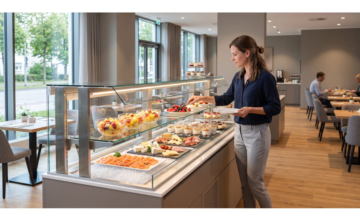 Présentoir froid libre service pour hôtel : une solution efficace pour les buffets professionnels